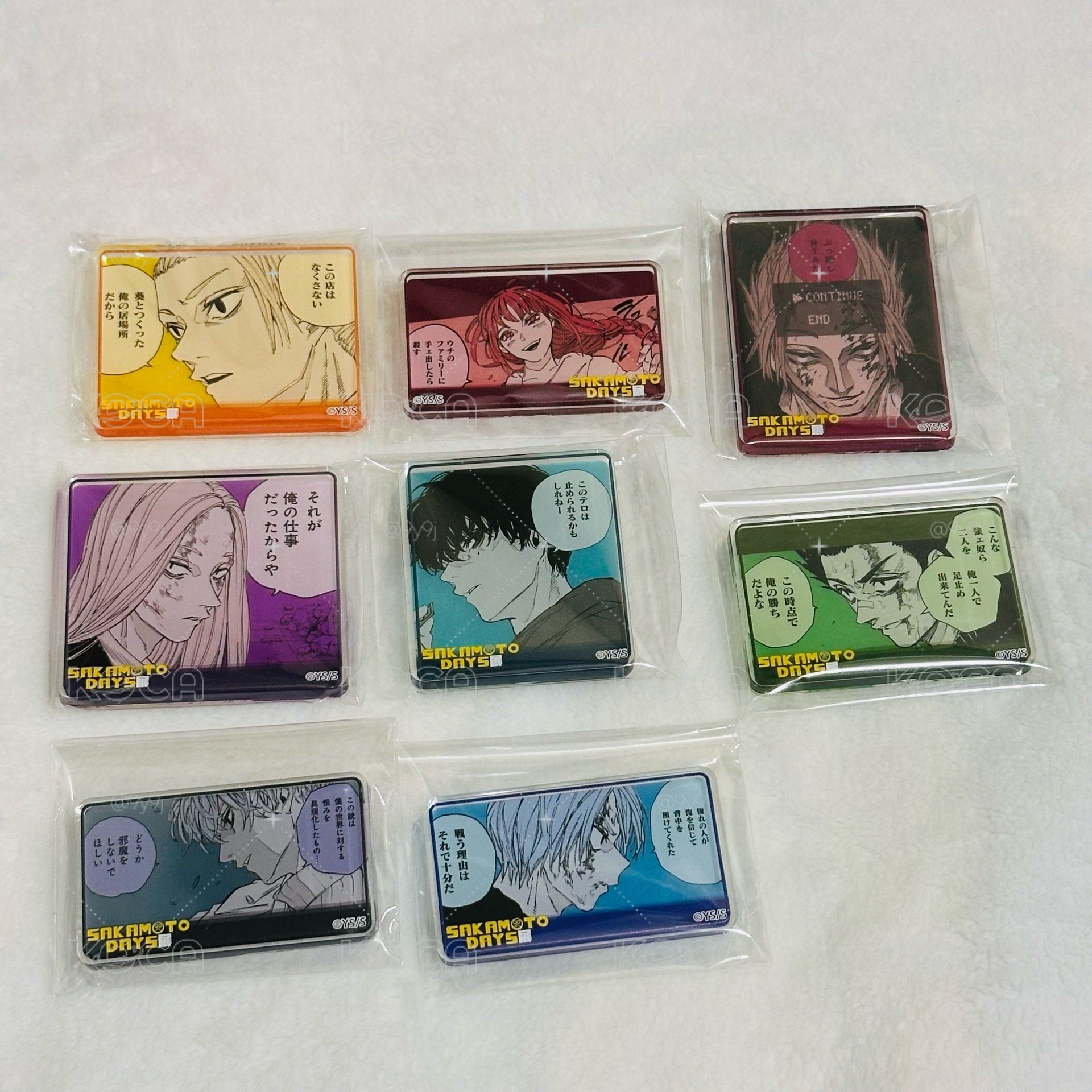 坂本原畫展 壓克力小磚