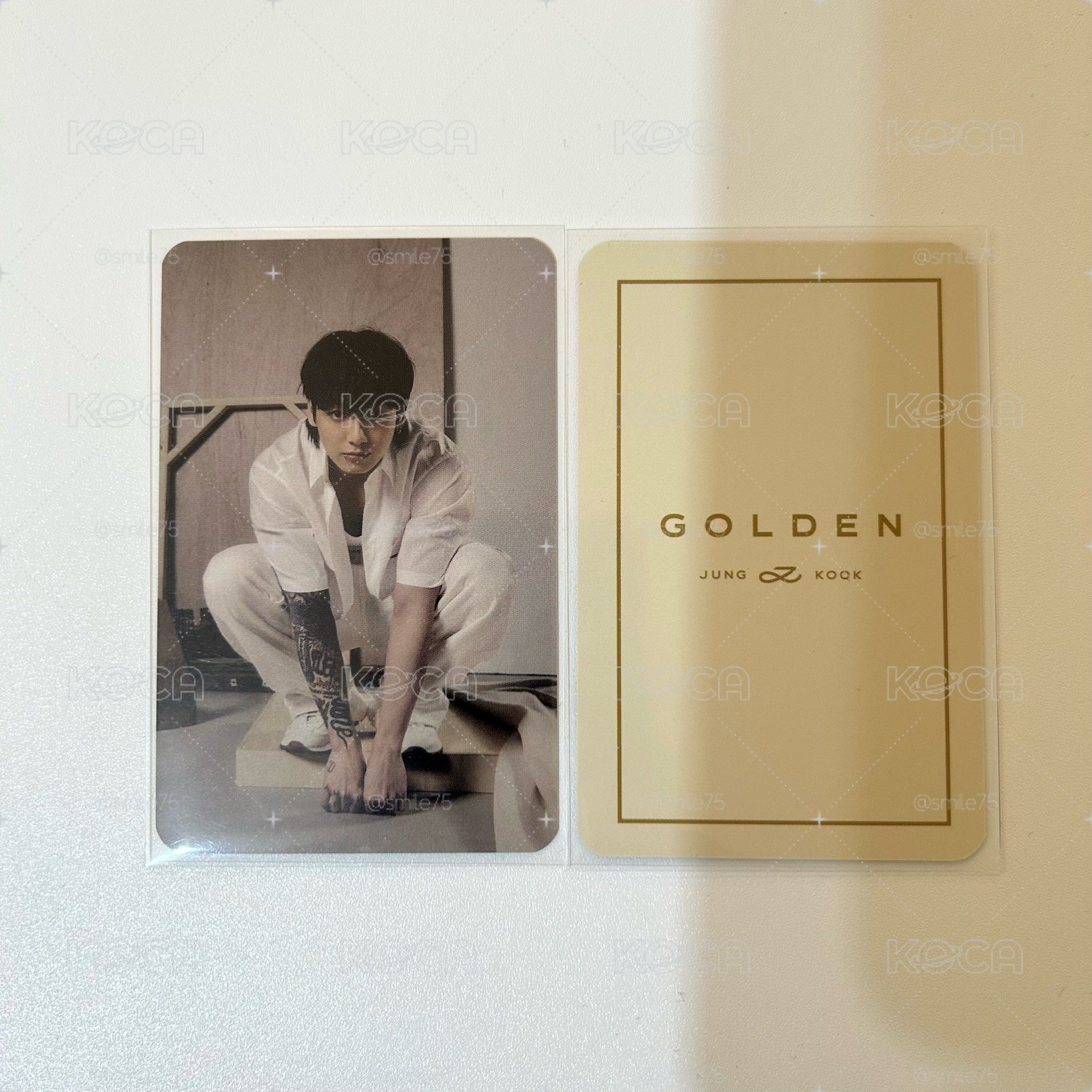 BTS 防彈少年團 田柾國 JK jungkook Golden 黑膠 小卡