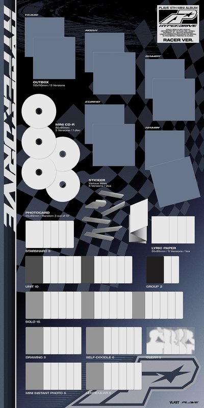 [Pre-Order~10/10] PLAVE 5th Mini Album [HYPERDRIVE] LF通路