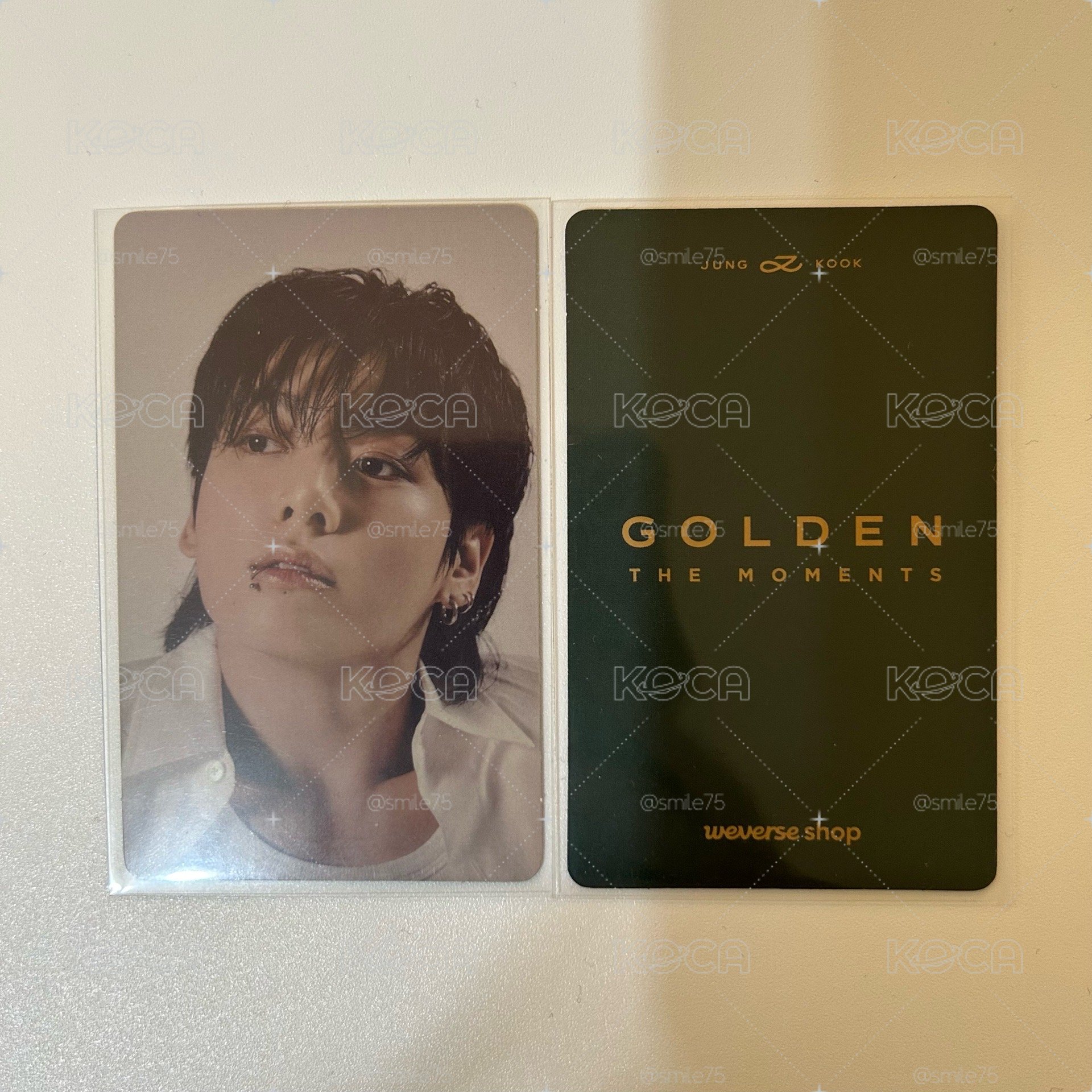 BTS 防彈少年團 田柾國 JK jungkook golden 生日 特典 小卡