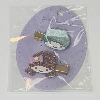 雙子星亮粉髮夾
