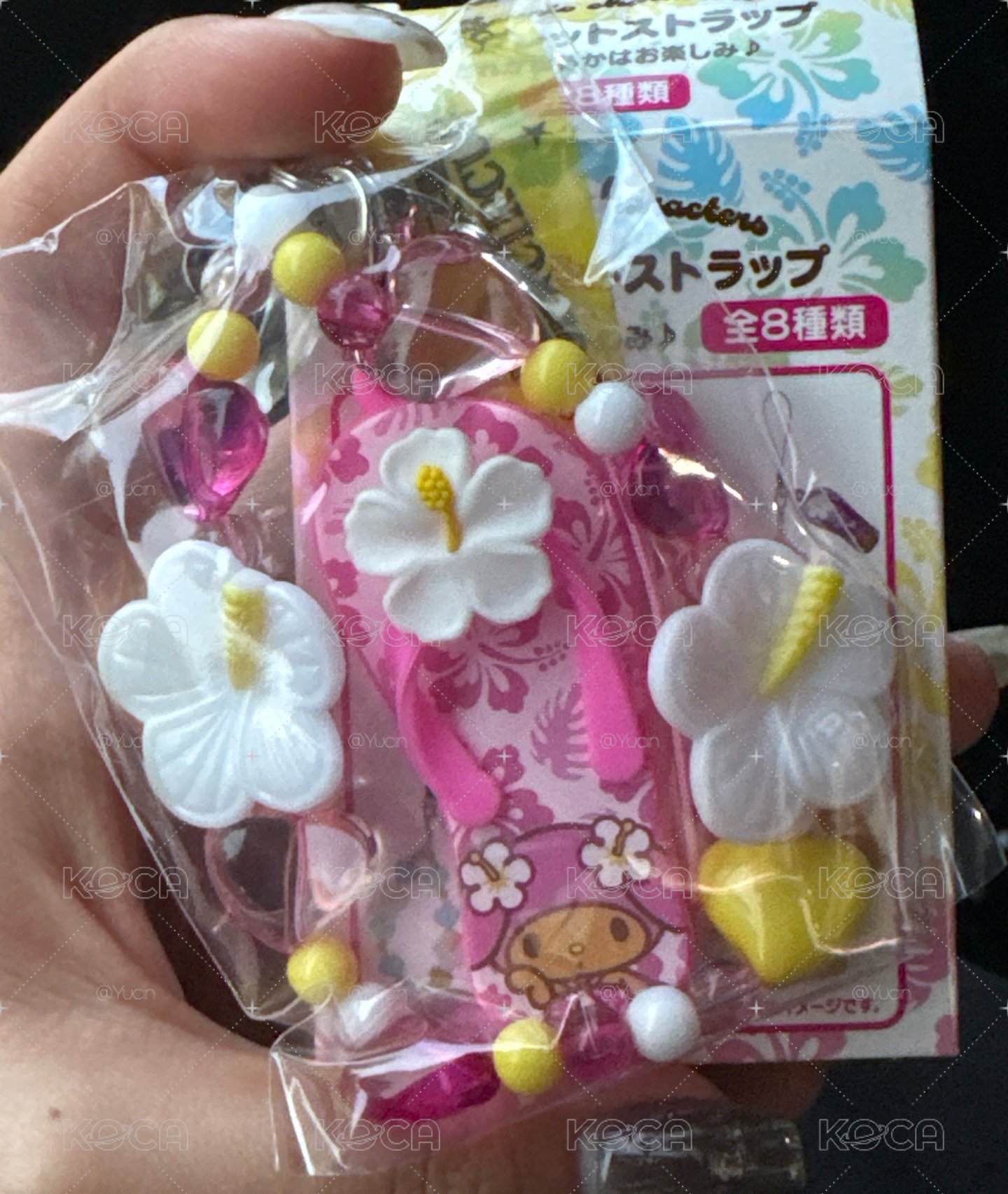 美樂蒂夏日拖鞋吊飾