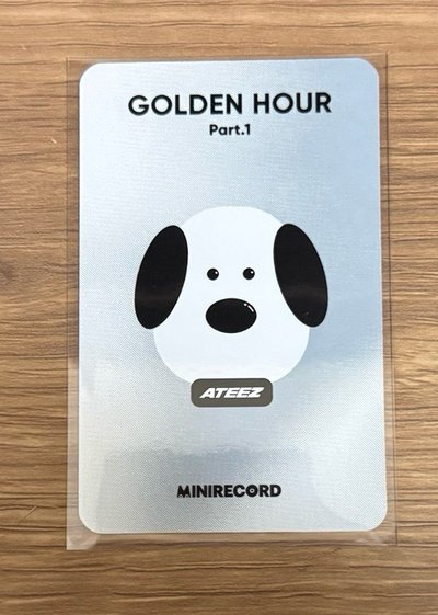 Ateez 弘中 很像史*比 的玩偶 GH1 mr 2.0 簽售卡 
