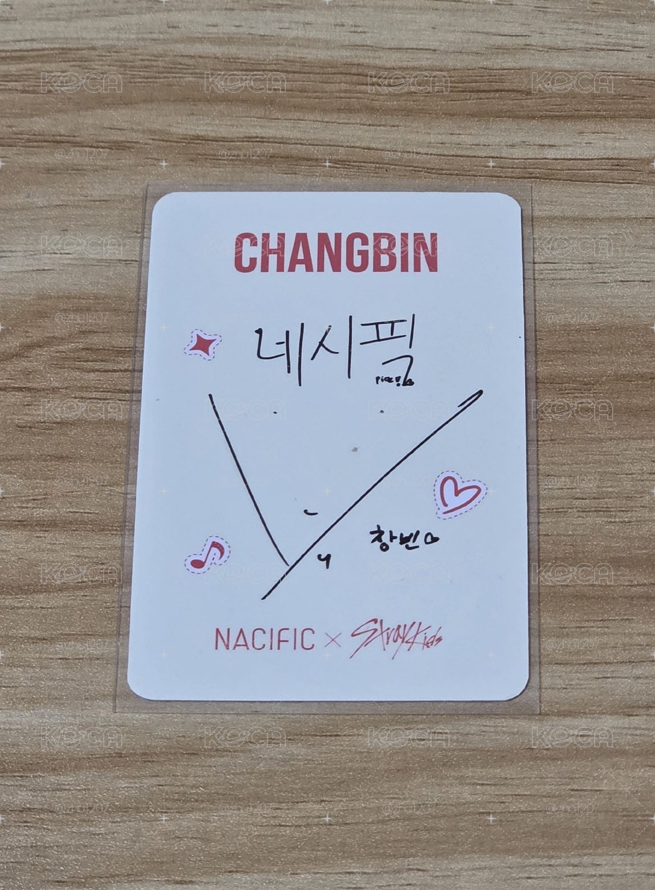 彰彬 Stray Kids NACIFIC 19.0 代言卡