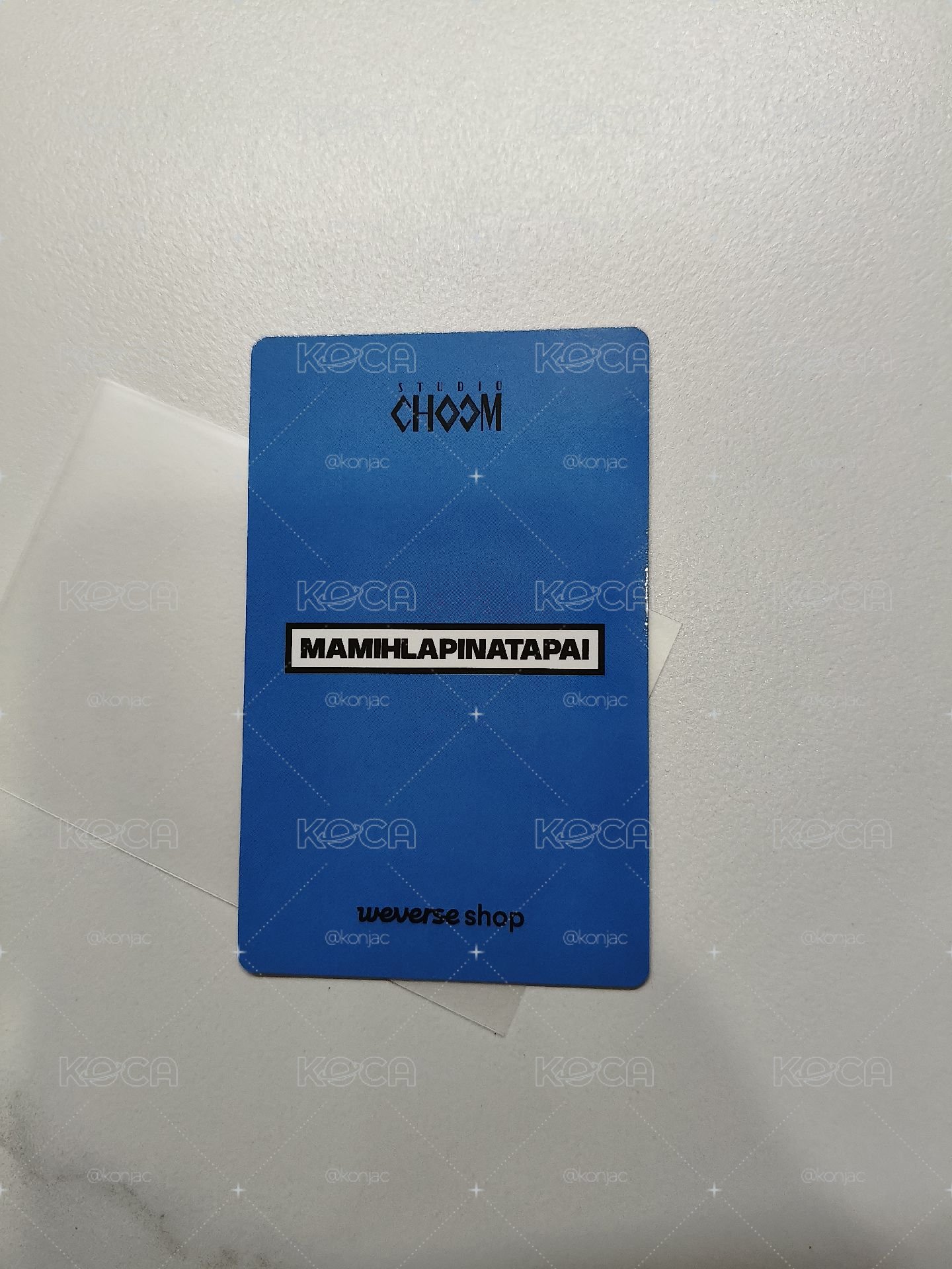 ⚪MAMIHLAPINATAPAI wvs 特典卡 studio choom B ver.