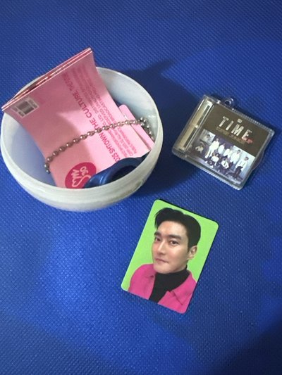 SM SJ 始源 扭蛋 迷你專輯吊飾小卡