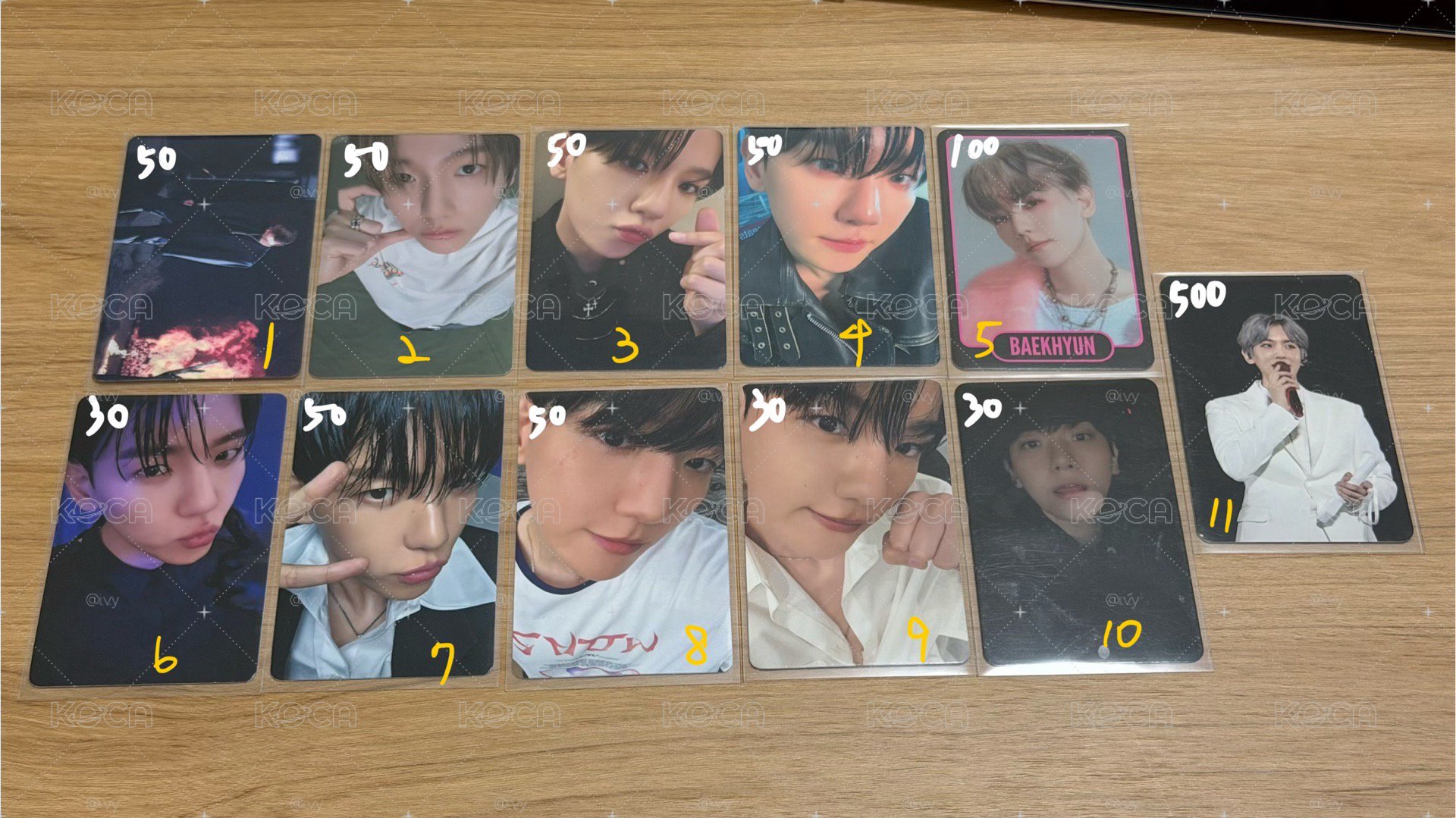 EXO伯賢Baekhyun小卡