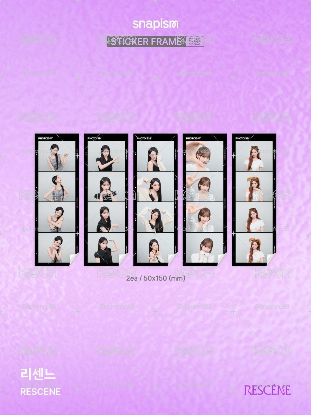 rescene snapism 四格貼紙 