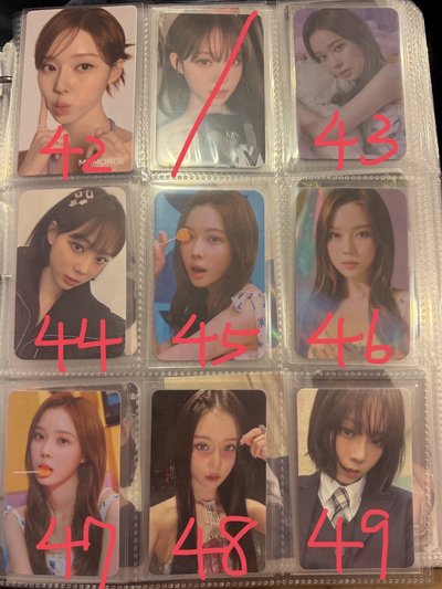 winter 冬天 小卡 專輯卡 幸運卡 代言卡 隨機卡 簽售卡
