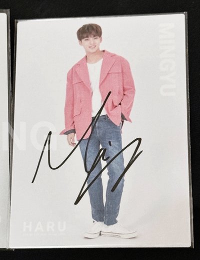 SEVENTEEN 金玟奎 金珉奎 Mingyu 簽名卡