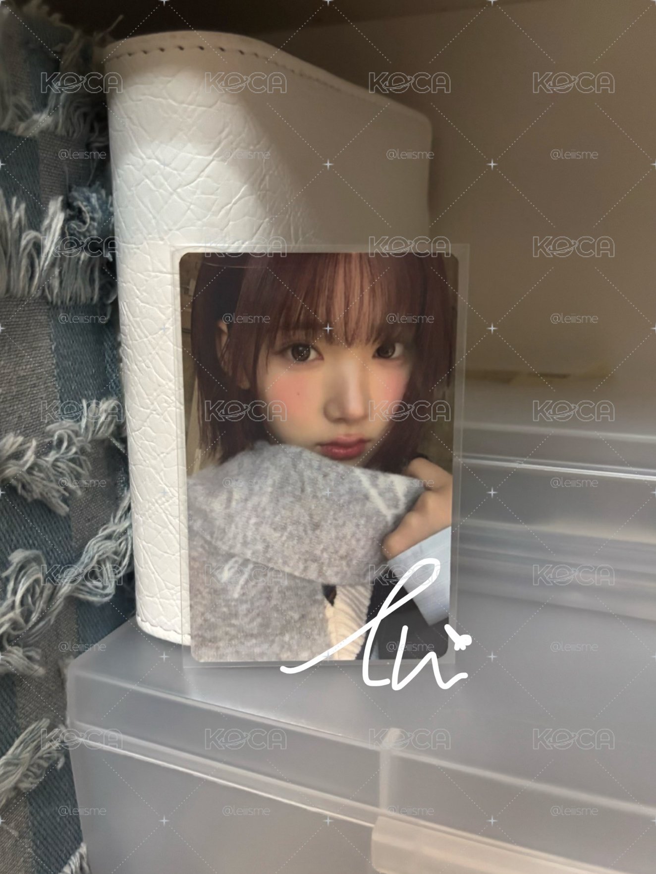 Jiwoo圍巾卡