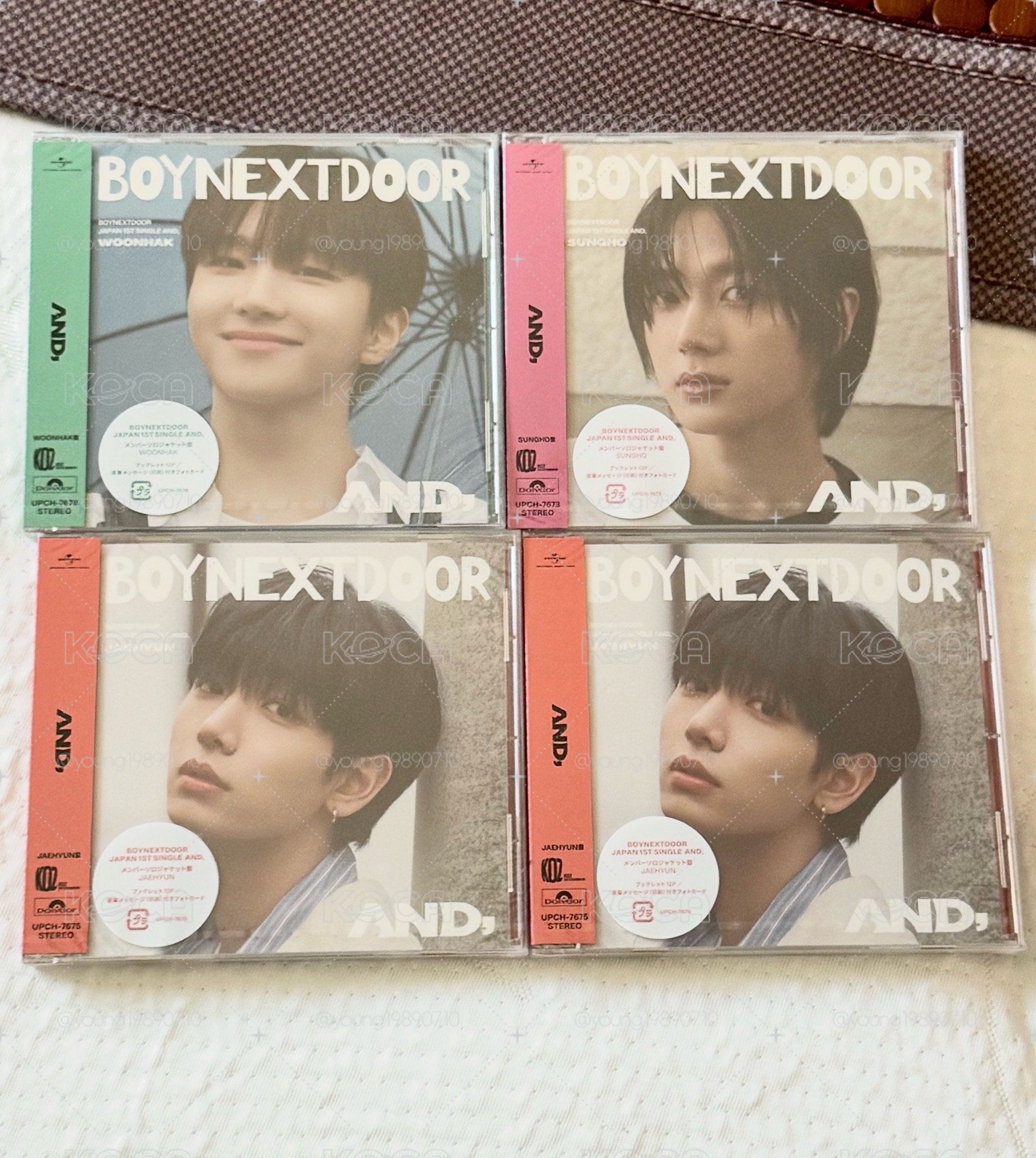 ⚡️BOYNEXTDOOR AND, 日本 專輯 朴成淏 明宰鉉 金雲鶴 未拆