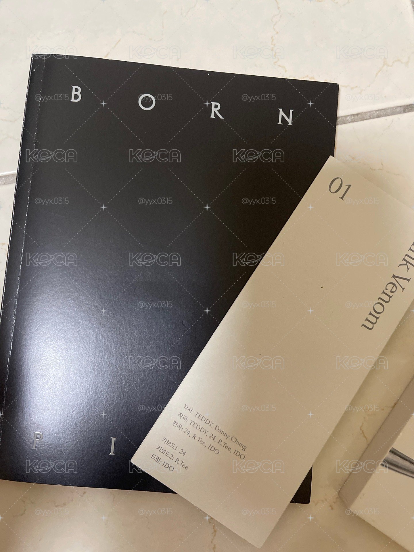 born pink 空專 內容物僅圖上