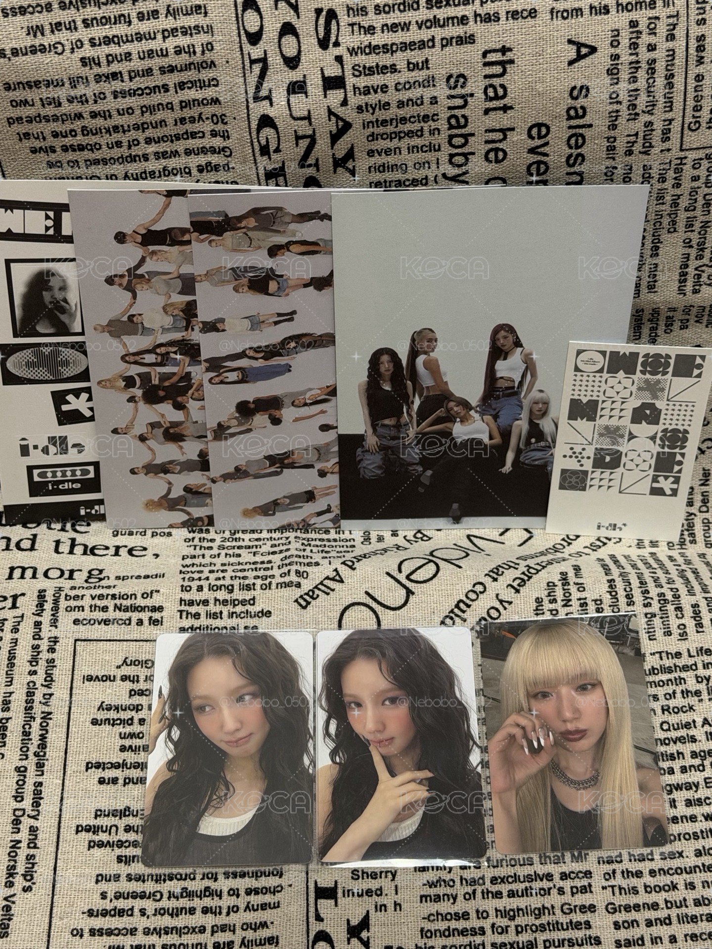 i-dle 薇娟 舒華 美網A.ver專輯內容物