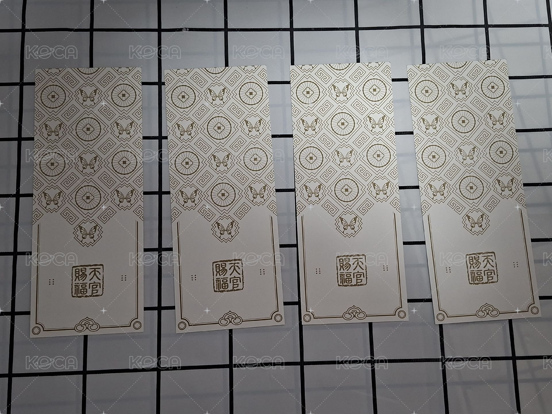 明信片附錄① *蝴蝶圖案旁有明顯瑕