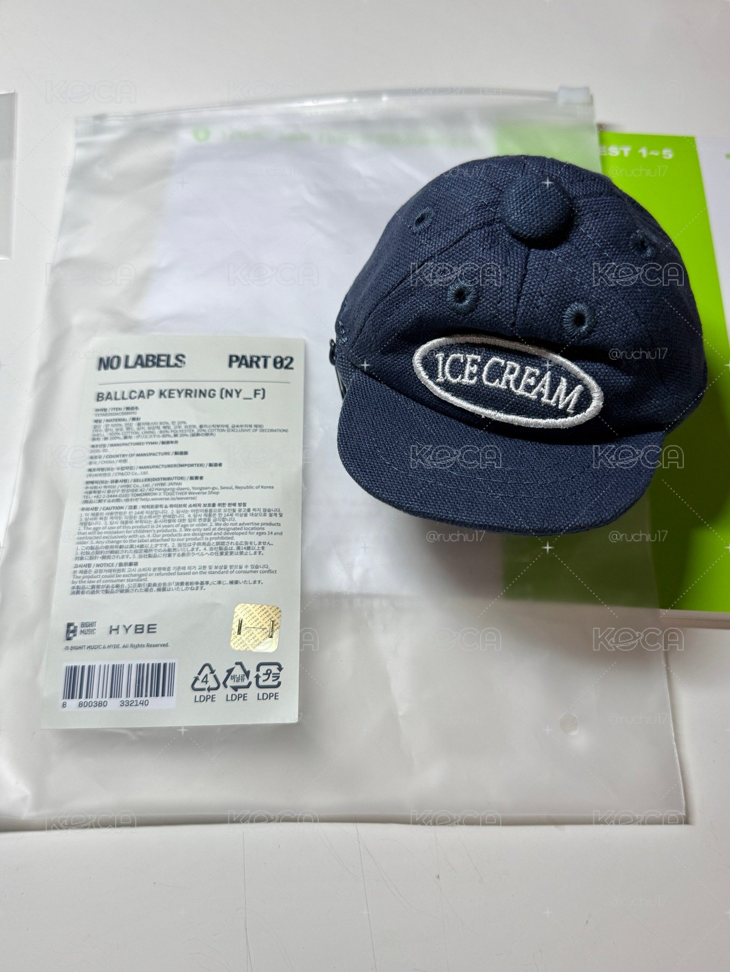 No Labels part2 帽子吊飾