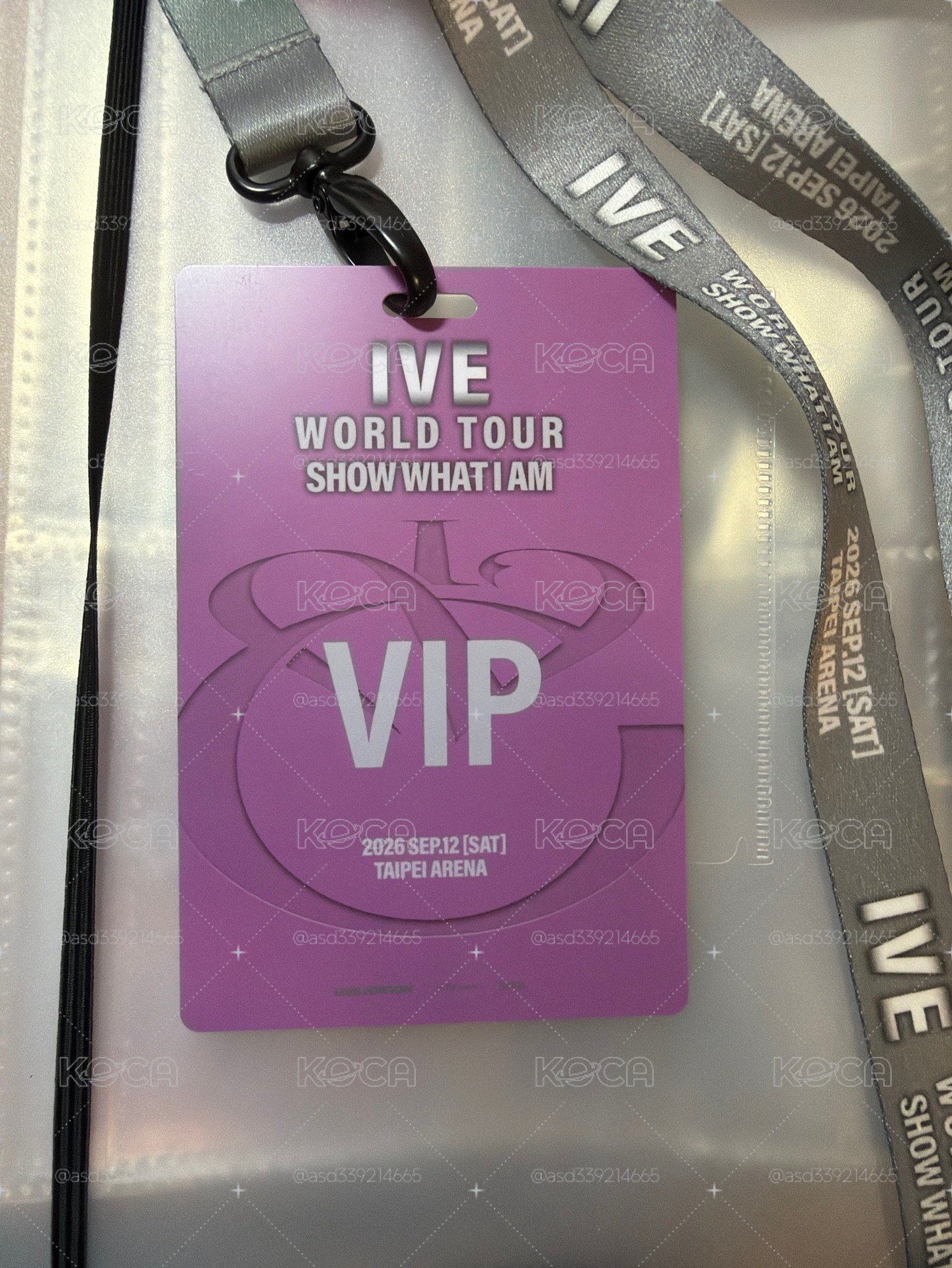 ive 台北場演唱會vip吊牌