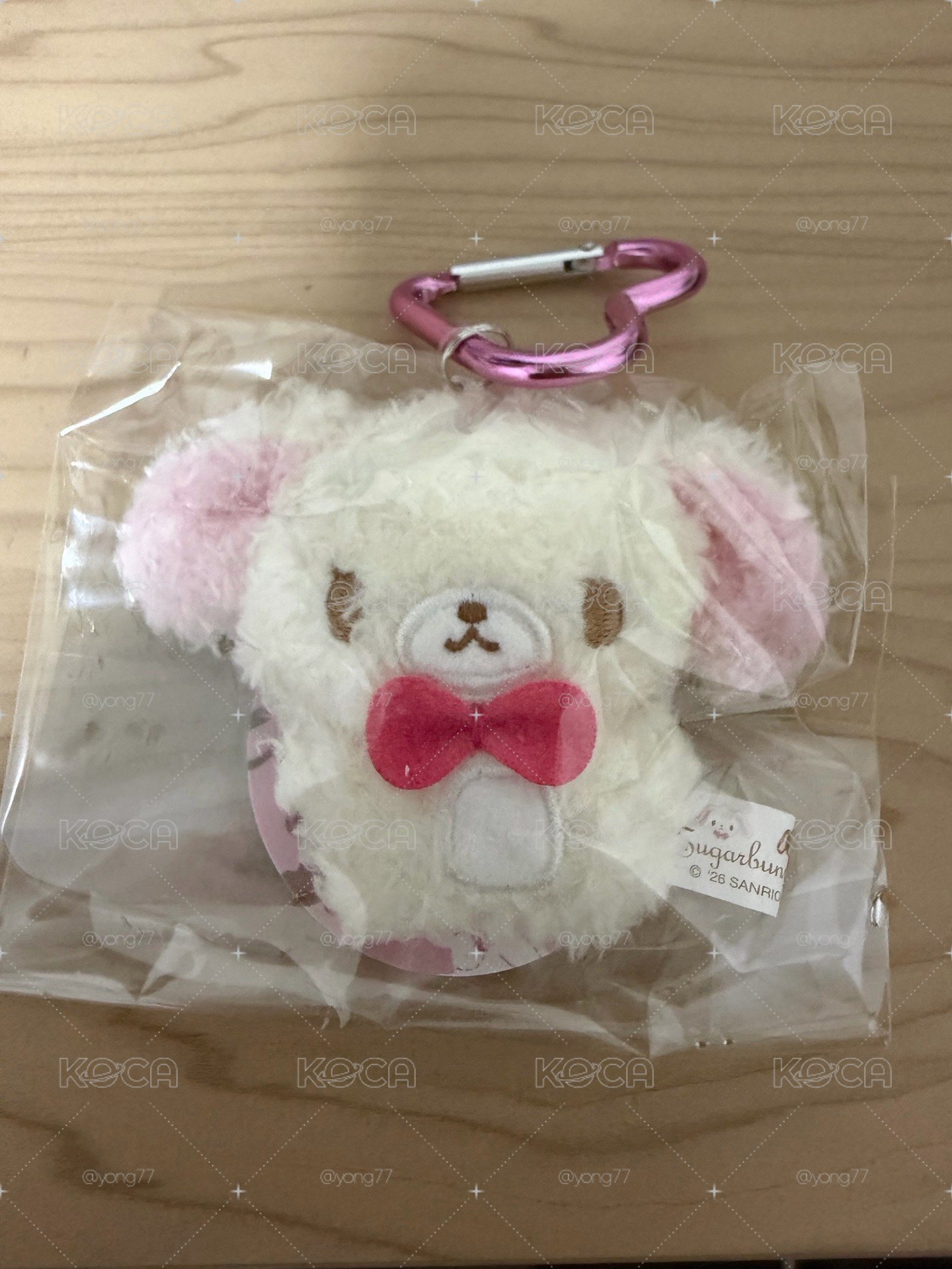 白兔 愛心扣 吊娃