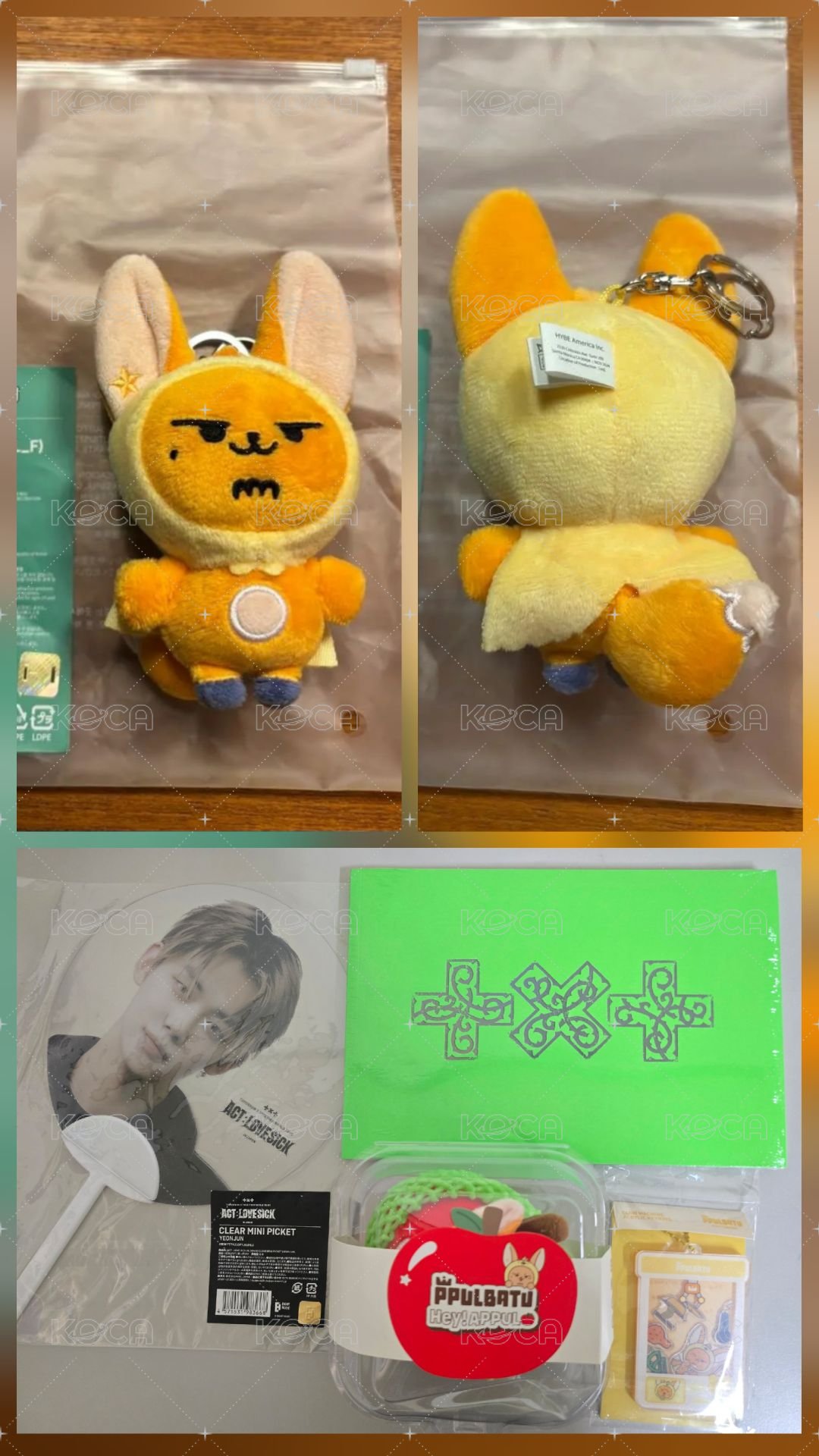 原皮黃春+蘋果黃春壓力球+迷八隨機單封+22日巡小透扇-竣+黃春搖搖樂