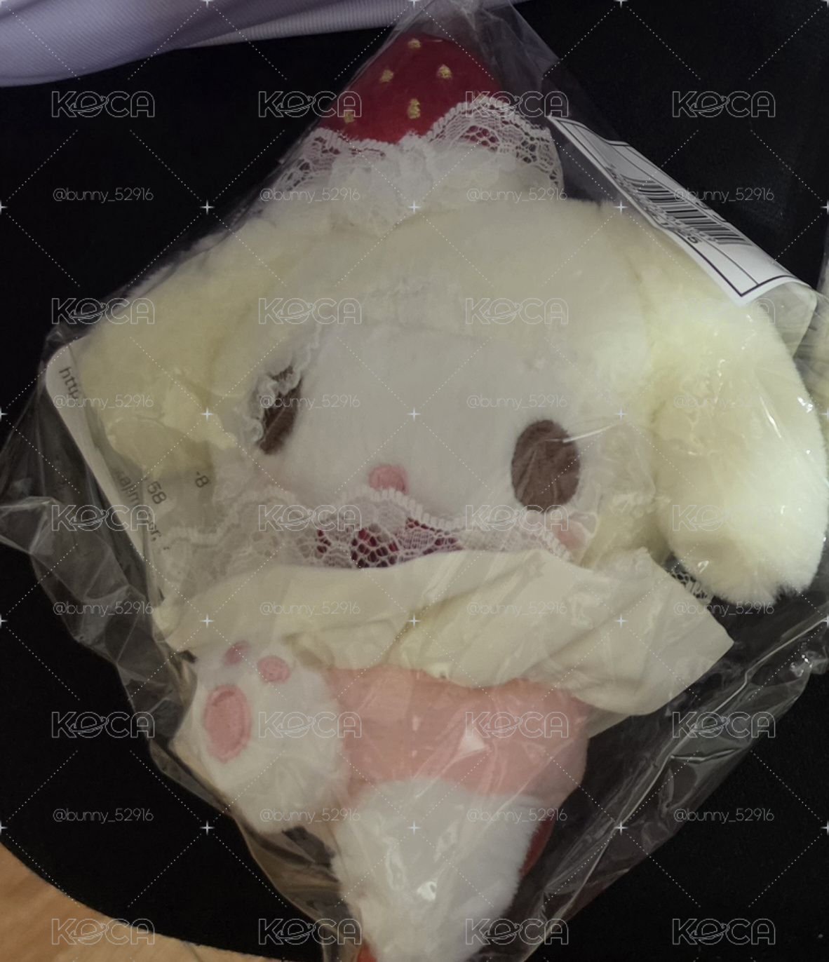 美樂蒂草莓鮮奶油蛋糕吊飾娃