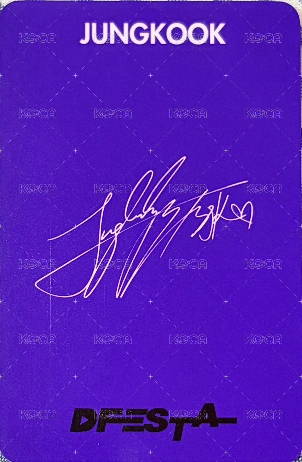 Dicon 周邊卡 國 藍色背景 背面