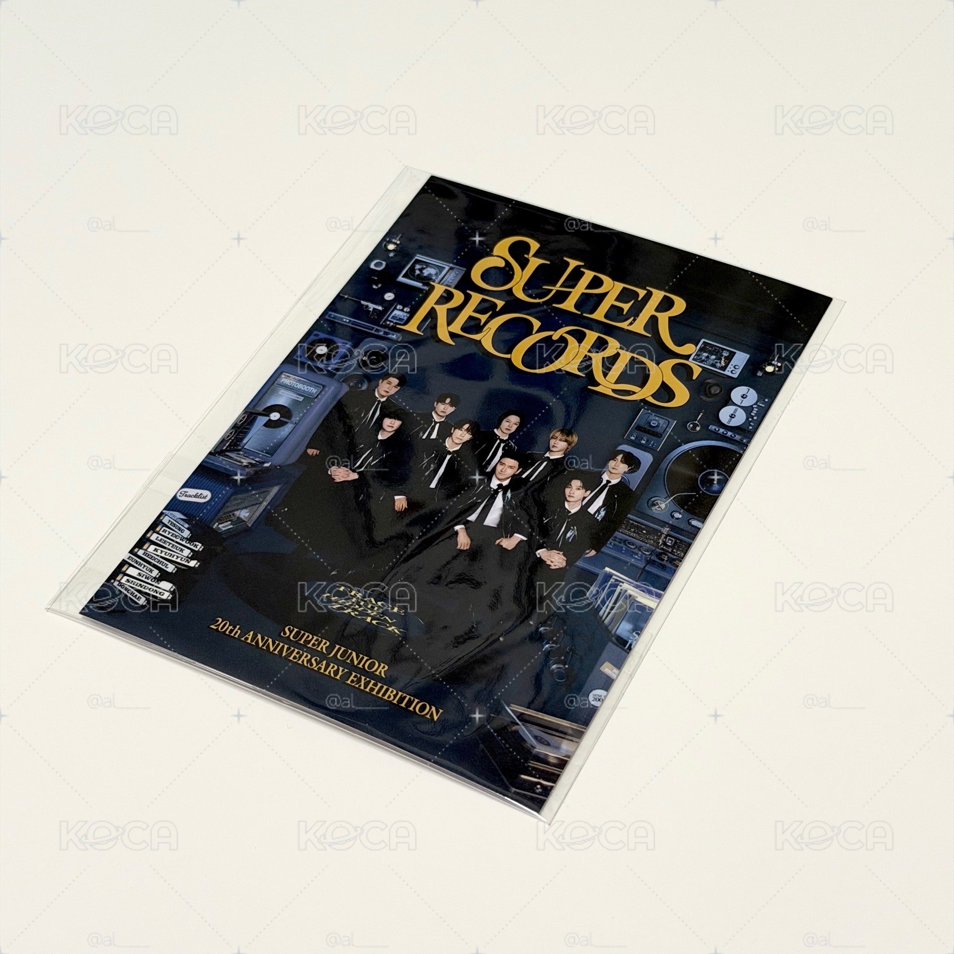 合售｜SUPER JUNIOR SUPER RECORDS 20週年展覽台灣限定 入場原子筆+明信片+藝聲徽章
