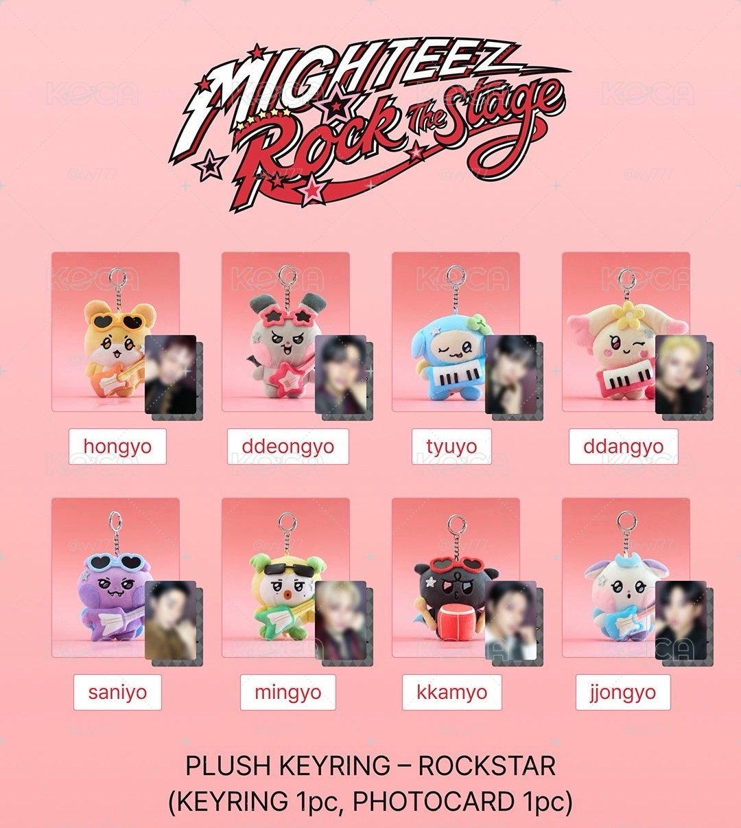 現貨在韓)Mighteez 搖滾娃、歌手娃 10月中旬抵台出貨