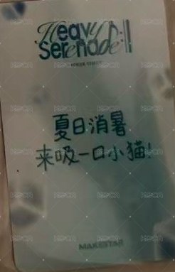 小夜曲 ms 11.0 上海 簽售卡 冰塊 背面