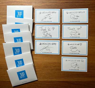 JYP JAPAN STORE感謝卡
