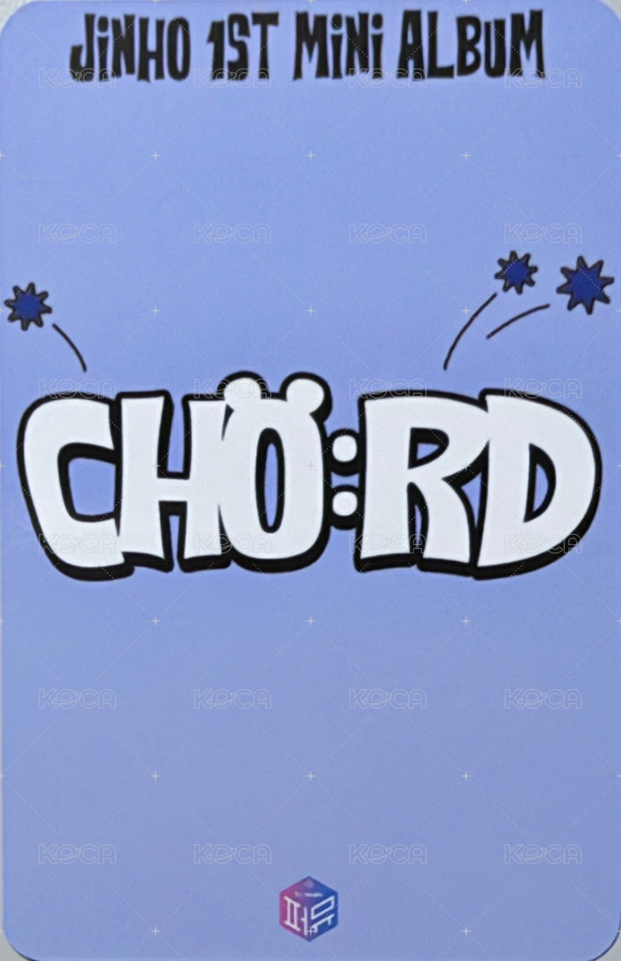 JINHO 1st Mini Album [CHO:RD] 1stmusic PRE-ORDER EVENT POB card  Back