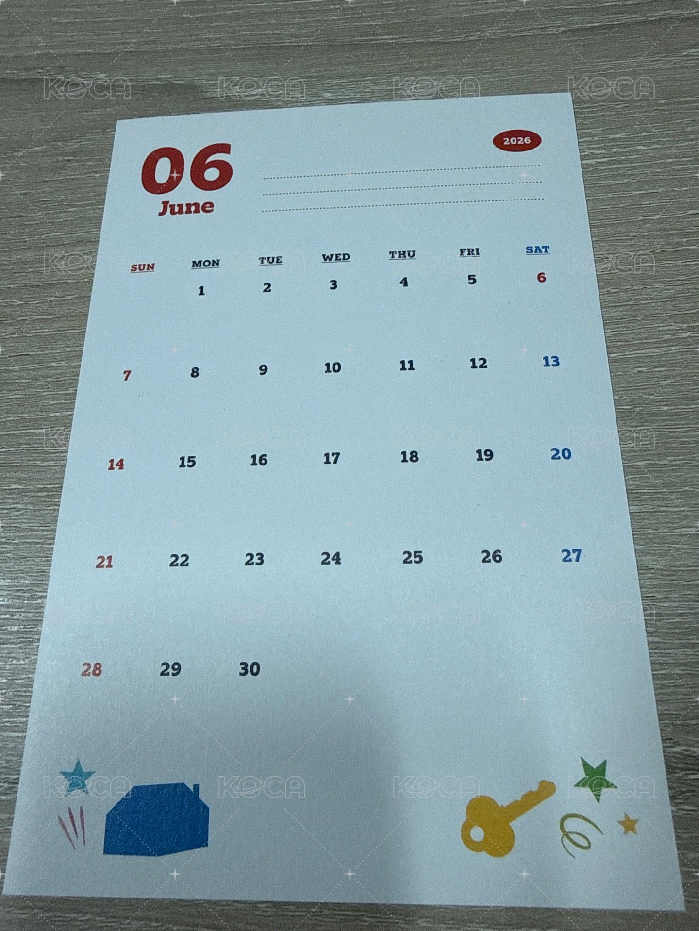 明信片五人長桌（2026/06）