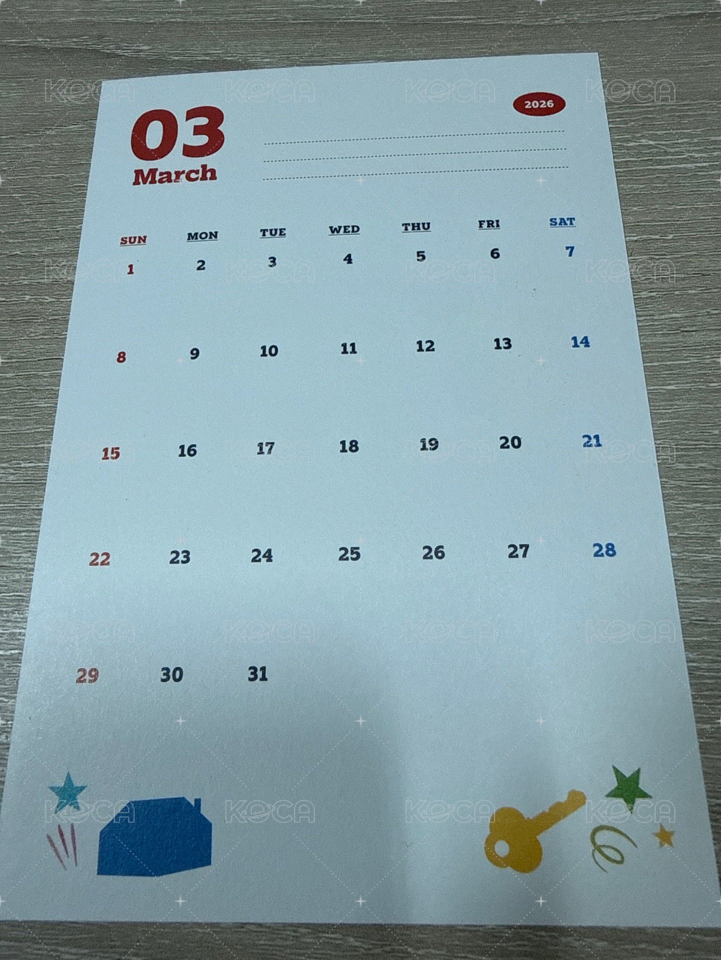 明信片五人地板（2026/03）