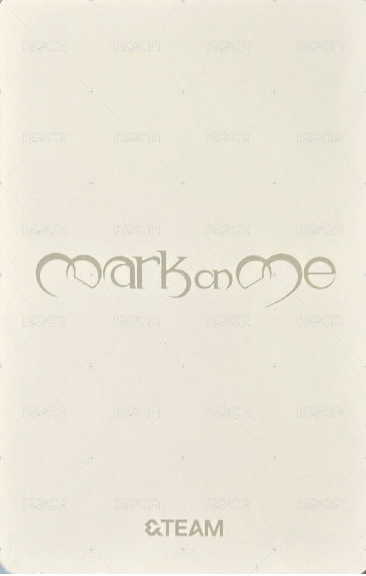 MOM Mini CD-R Album photocard Unit 30 Back
