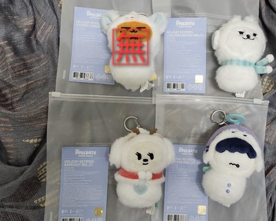 西瓜喵 雪人系列 坐姿 大頭吊飾