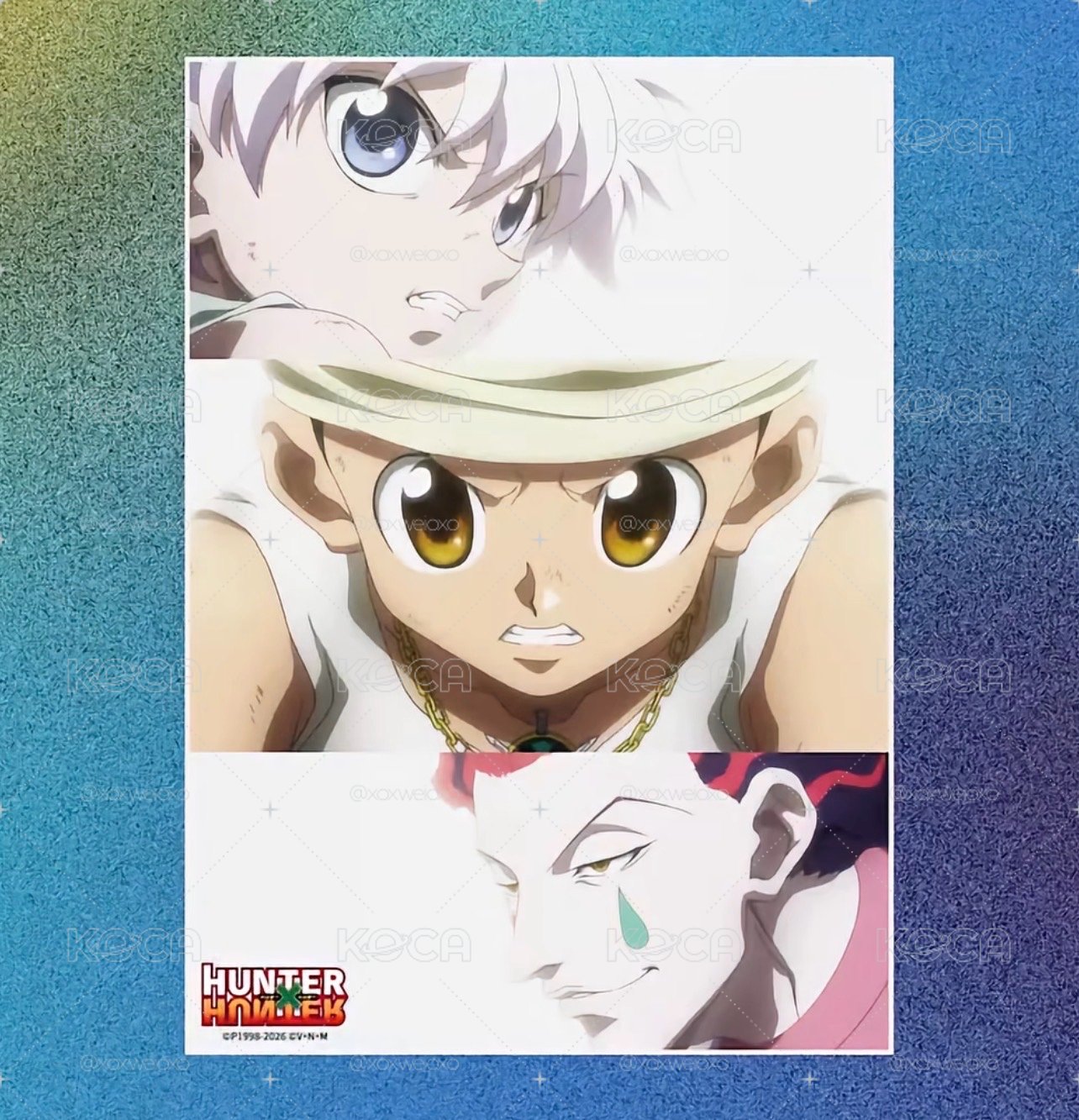 HUNTERXHUNTER 貪婪之島收藏盒+壓克力卡+海報