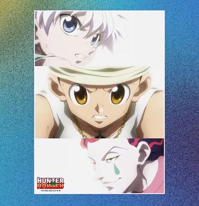 HUNTERXHUNTER 貪婪之島收藏盒+壓克力卡+海報
