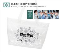 8th : Blue Drift CLEAR SHOPPER BAG