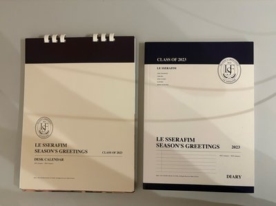 lesserafim 23年曆桌曆+日程本