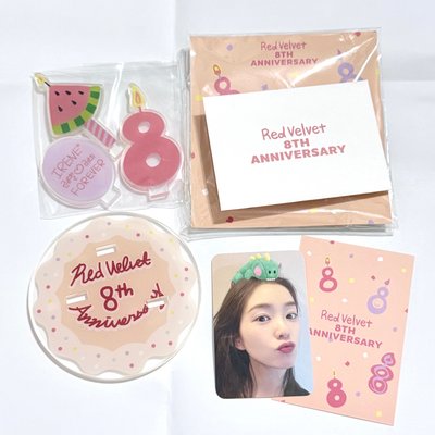 Red Velvet 8週年 周邊 項鍊 立牌組