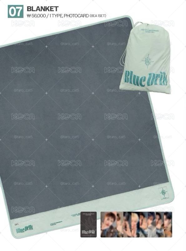 8th: Blue Drift 毛毯