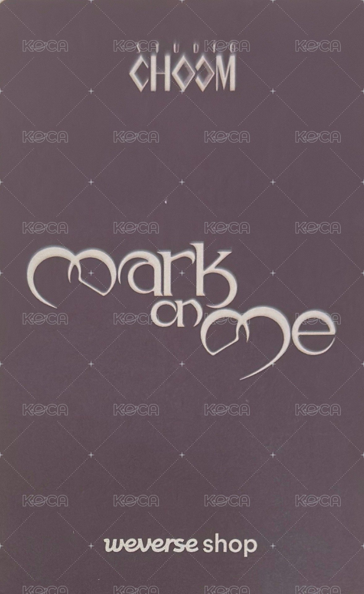 MOM STUDIO CHOOM POB card A Ver. Back