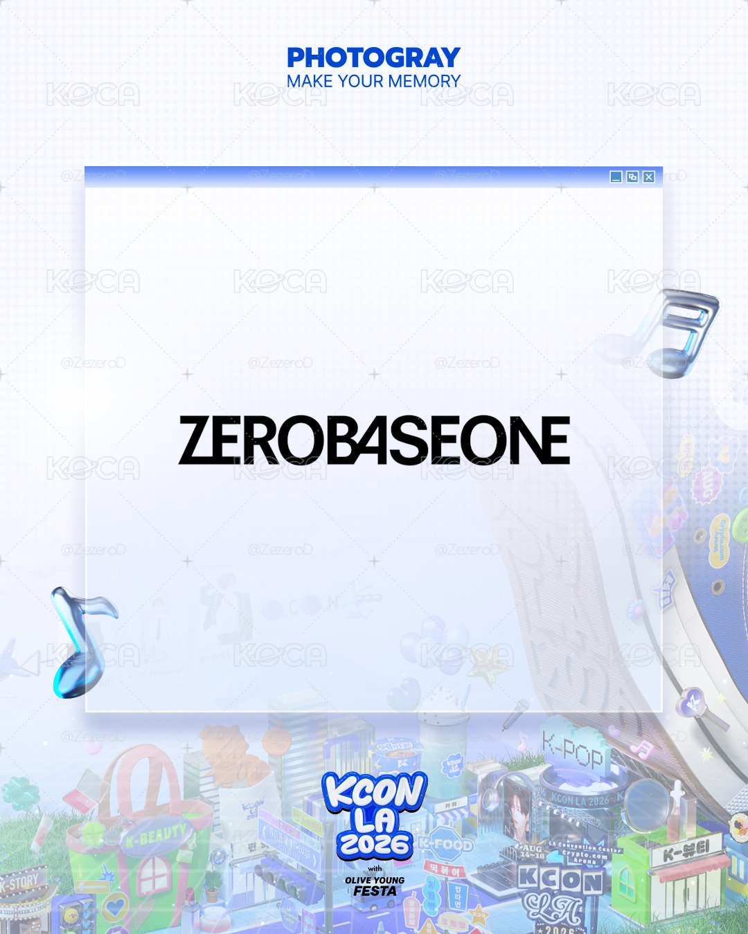 KIM JIWOONGKCON LA 2026小卡】ZEROBASEONE ZB1 X [KCON LA 2026 X