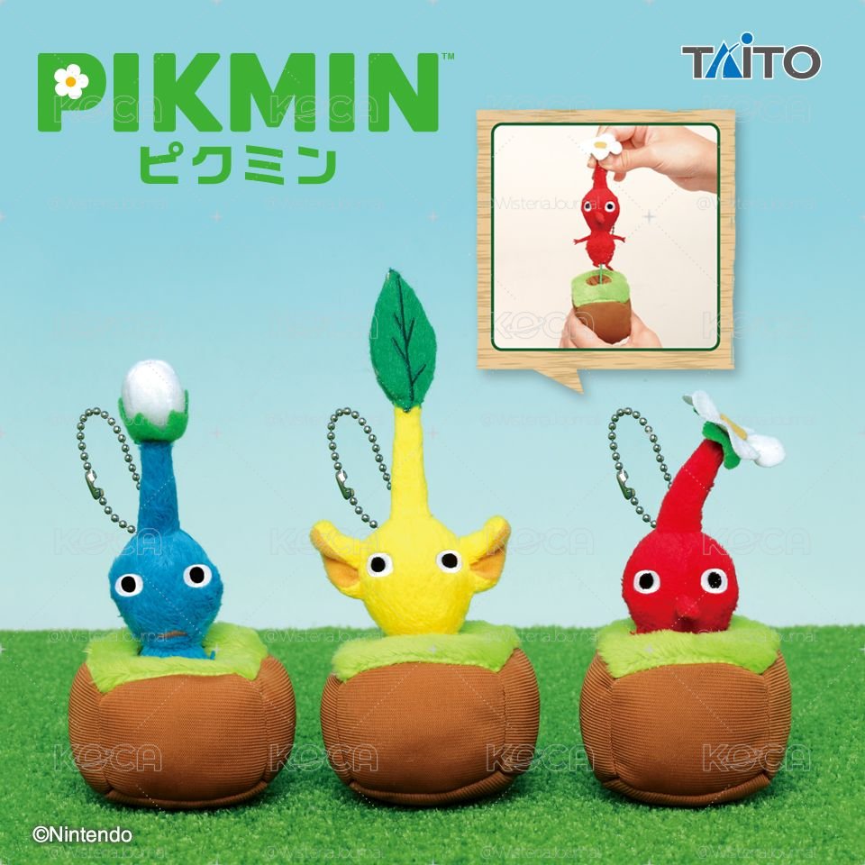 <全新> TAiTO皮克敏 PIKMIN 拔拔娃娃 盆栽吊飾 正版 景品 日本帶回