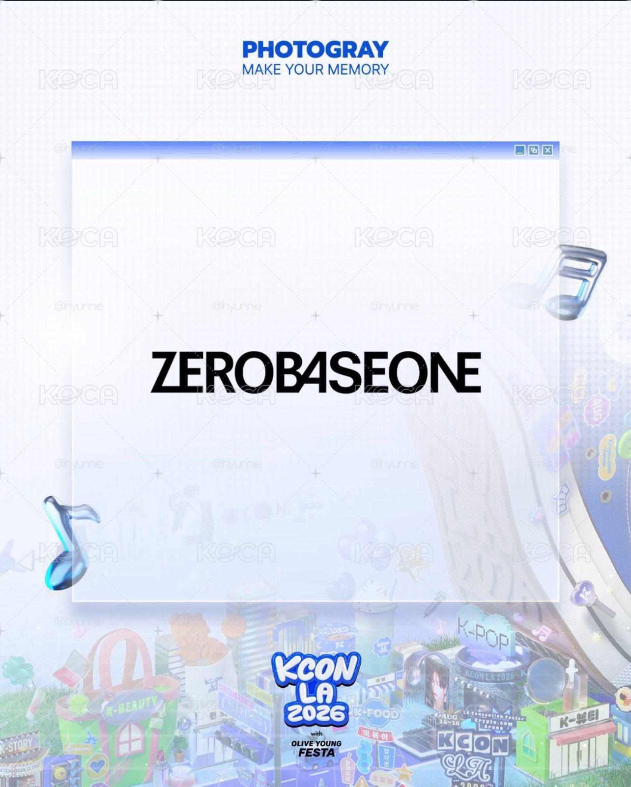 PHOTOGRAY X ZEROBASEONE 人生四格空拍代印 📸