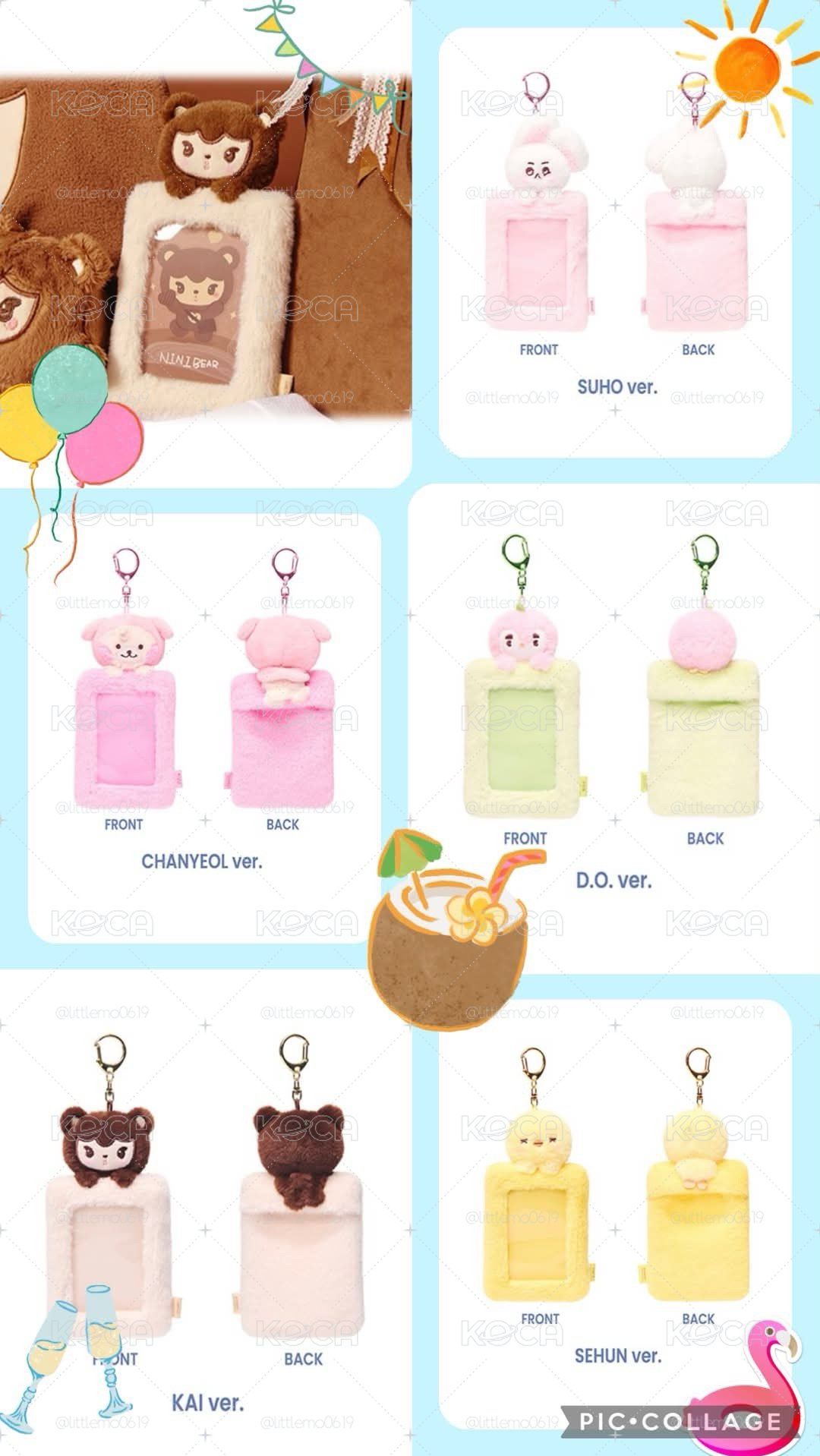 全現貨！-EXO-We Are Doll-PHOTO CARD HOLDER KEY RING卡套