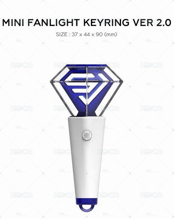 SUPER JUNIOR MINI FANLIGHT KEYRING VER 2.0 二代官方應援手燈 迷你手燈鑰匙圈