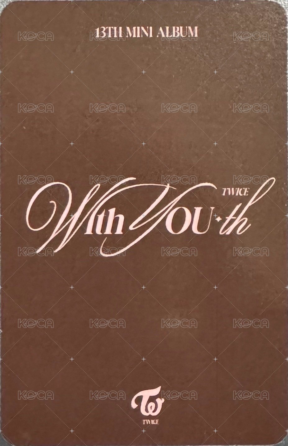 迷13 Digipack Album photocard Preorder Back