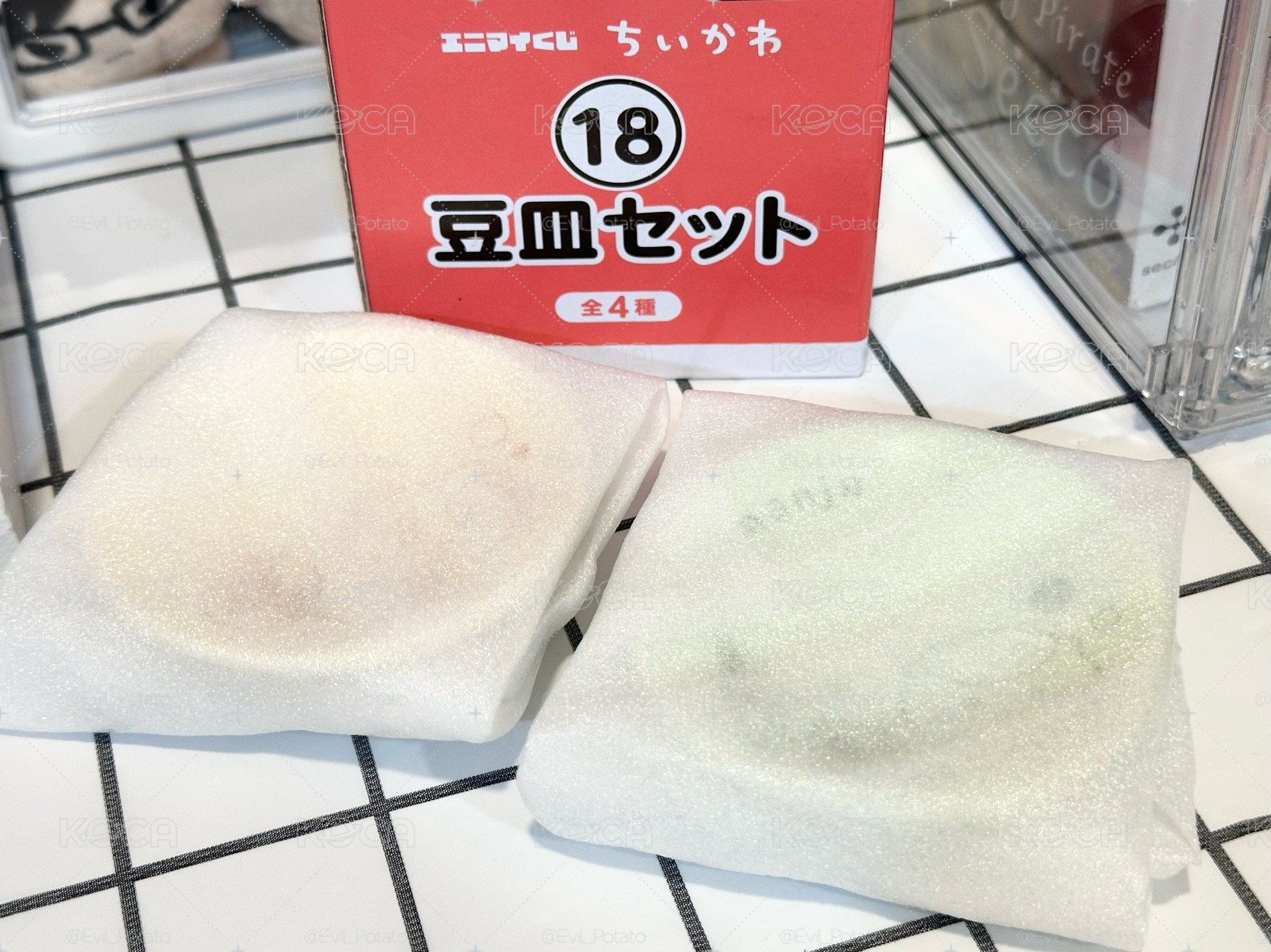 夏日回憶一番賞 碟子 栗子饅頭&獅薩組