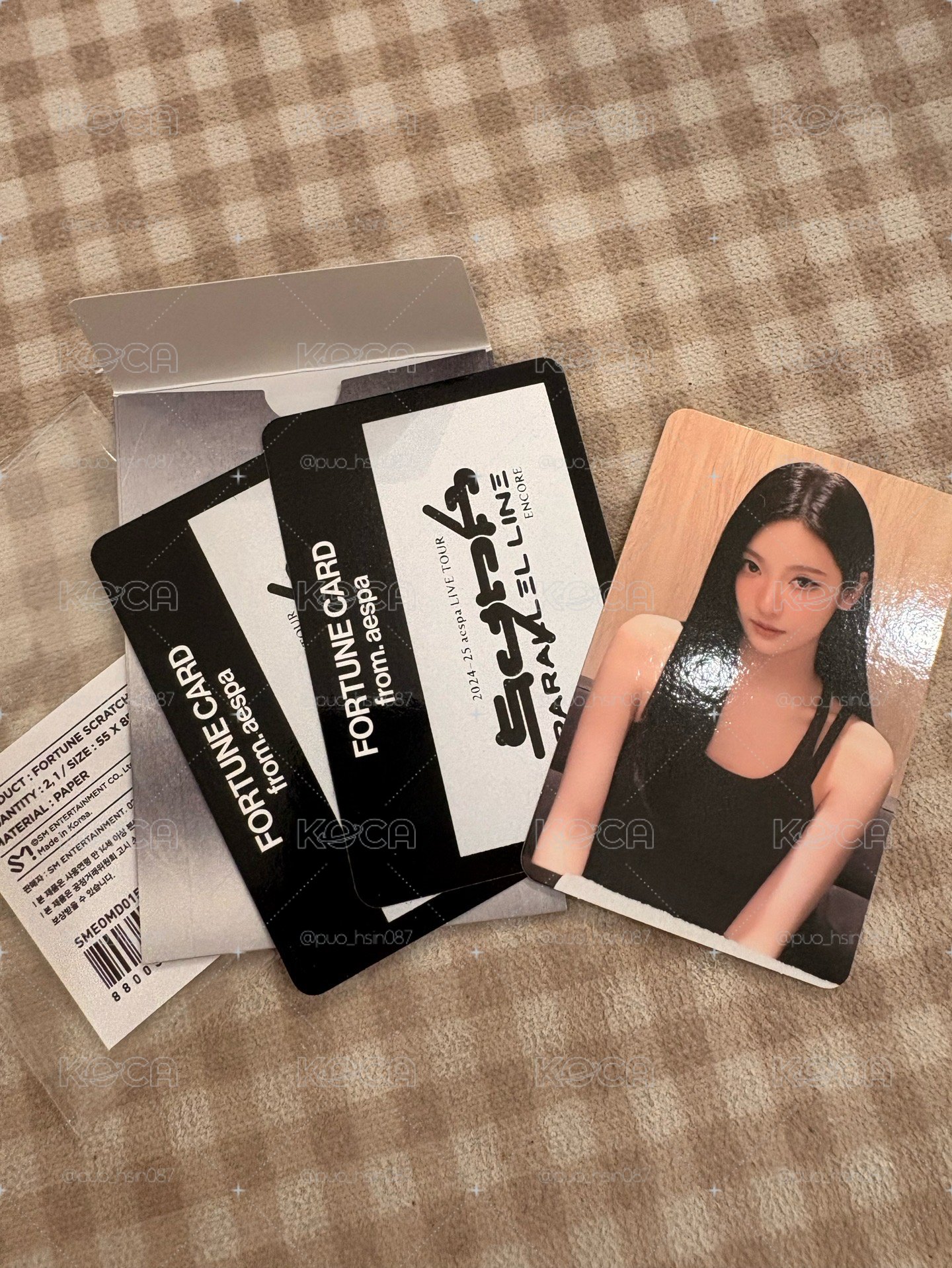 二巡 隨機卡 AESPA首爾安可場周 寧寧