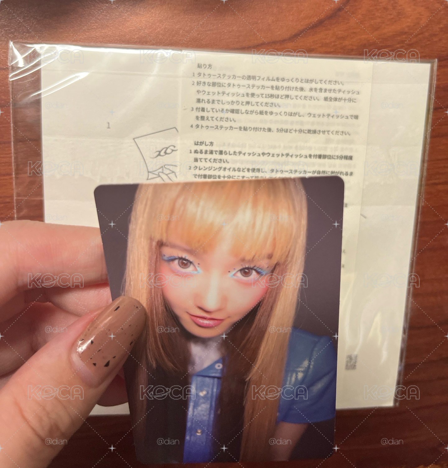 New DNA Chisa專卡 Cocona 紋身貼紙